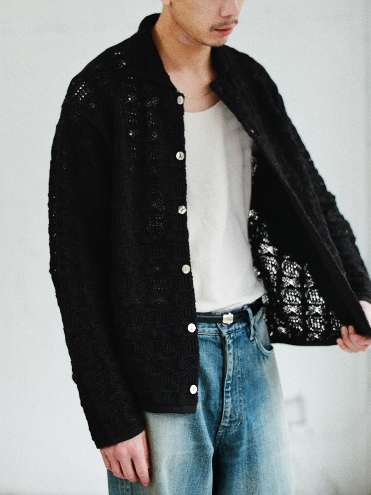 Crochet Knit Lounge Jacket