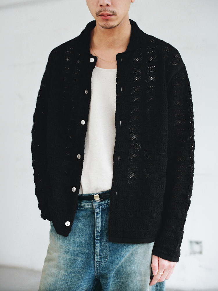 Crochet Knit Lounge Jacket