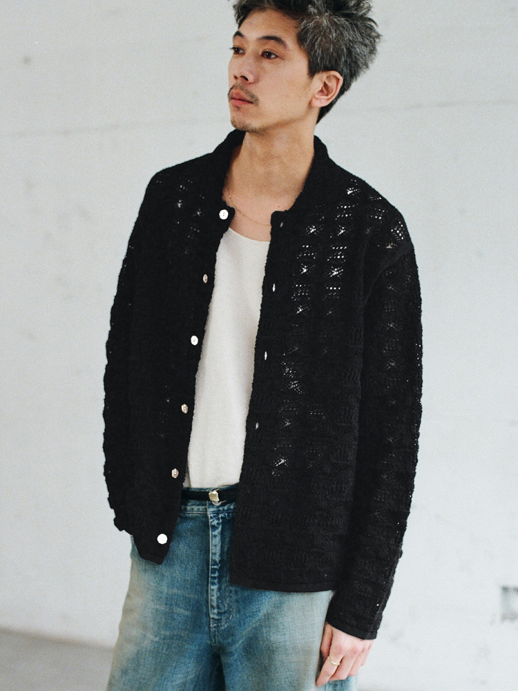 Crochet Knit Lounge Jacket