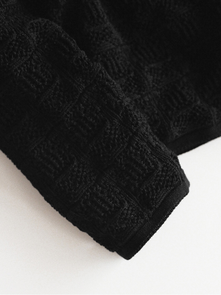 Crochet Knit Lounge Jacket