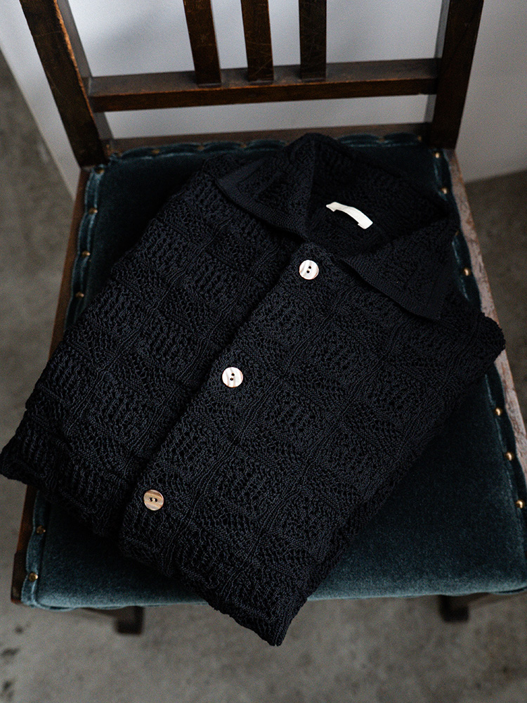 Crochet Knit Lounge Jacket