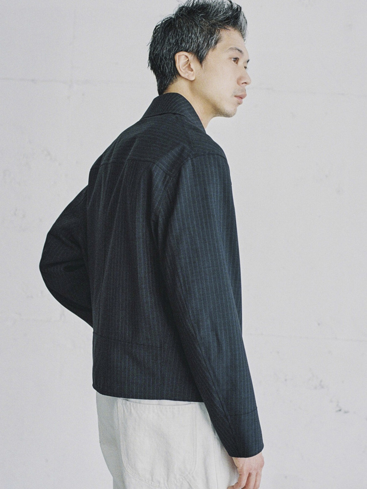 Wool Cropped Sport Jacket