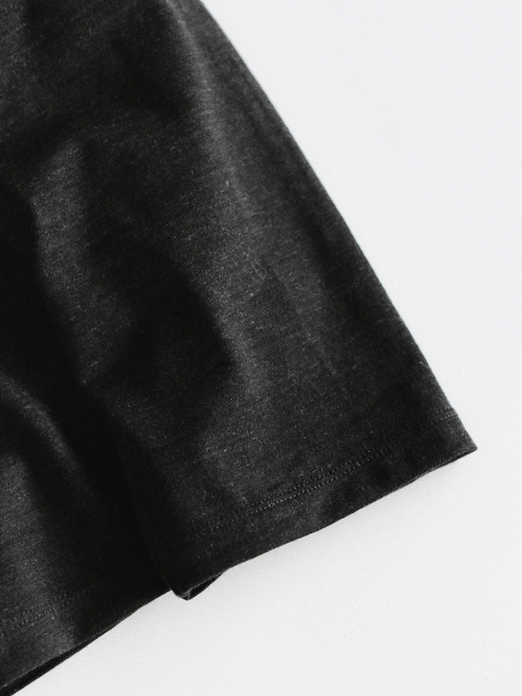 Wool Jersey Henley L/S Tee