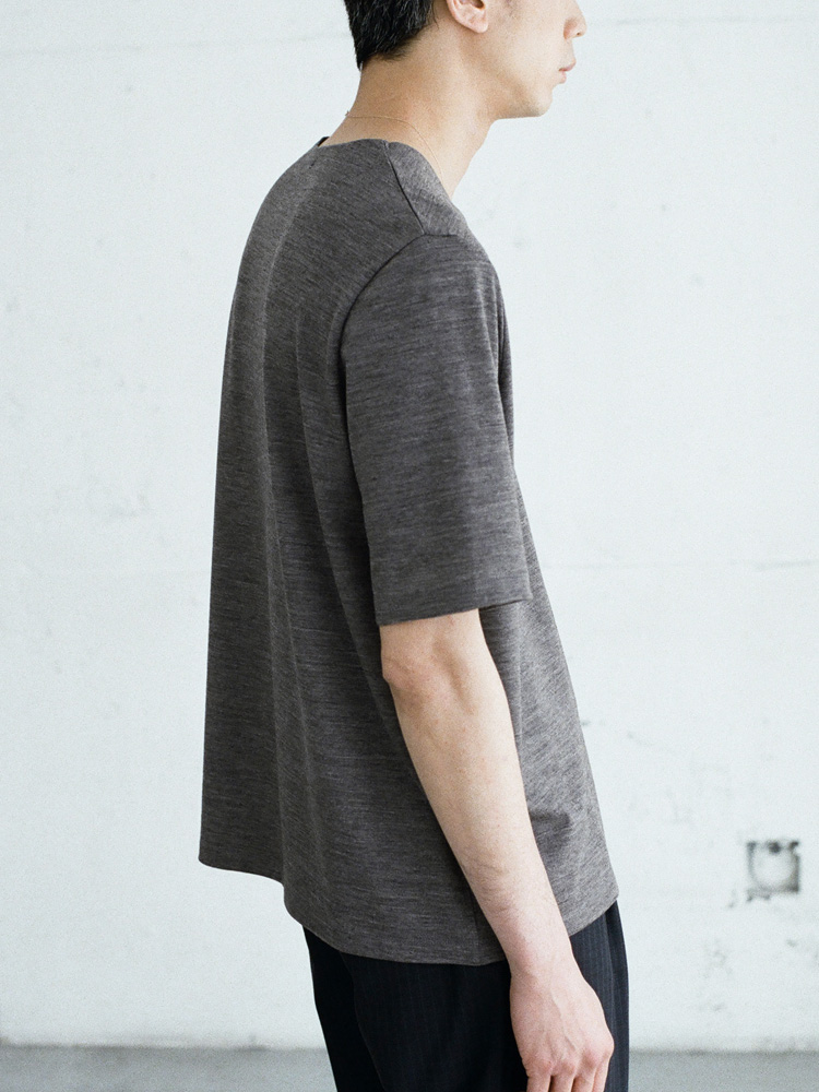 Wool Jersey Henley T-Shirt