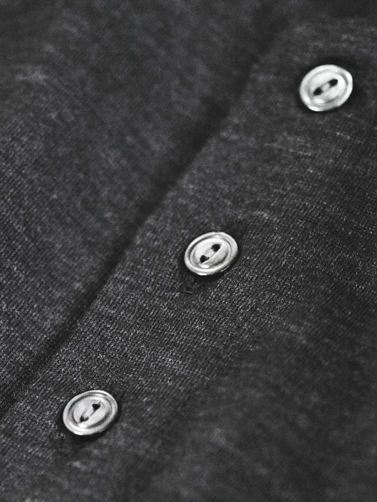 Wool Jersey Henley T-Shirt