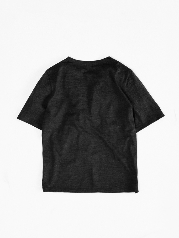 Wool Jersey Henley T-Shirt