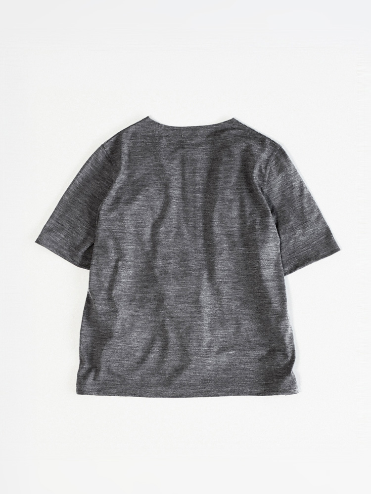Wool Jersey Henley T-Shirt
