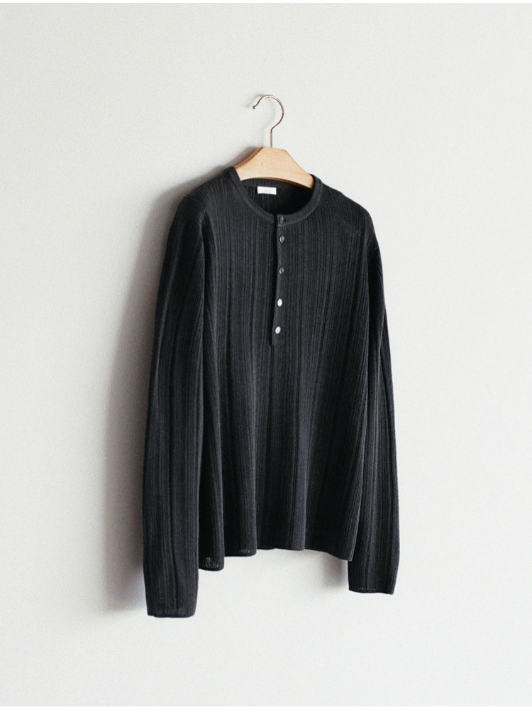 Vis/Li Random Rib Henry Knit