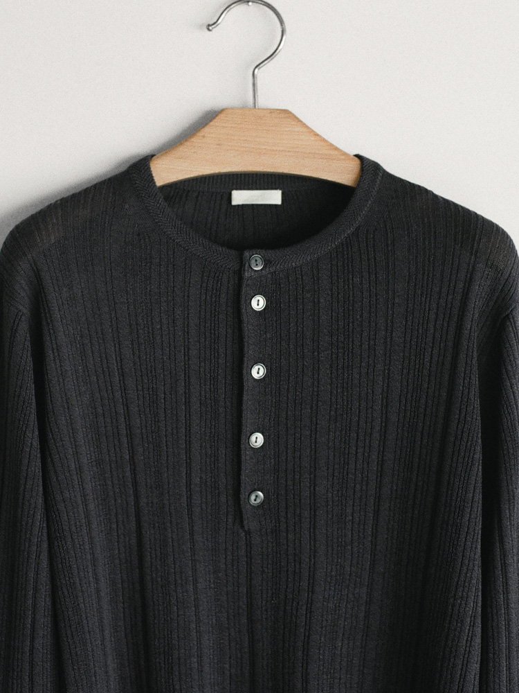 Vis/Li Random Rib Henry Knit