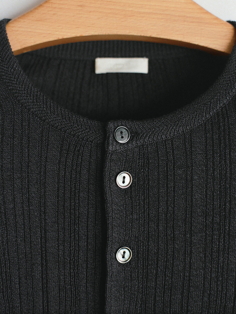 Vis/Li Random Rib Henry Knit