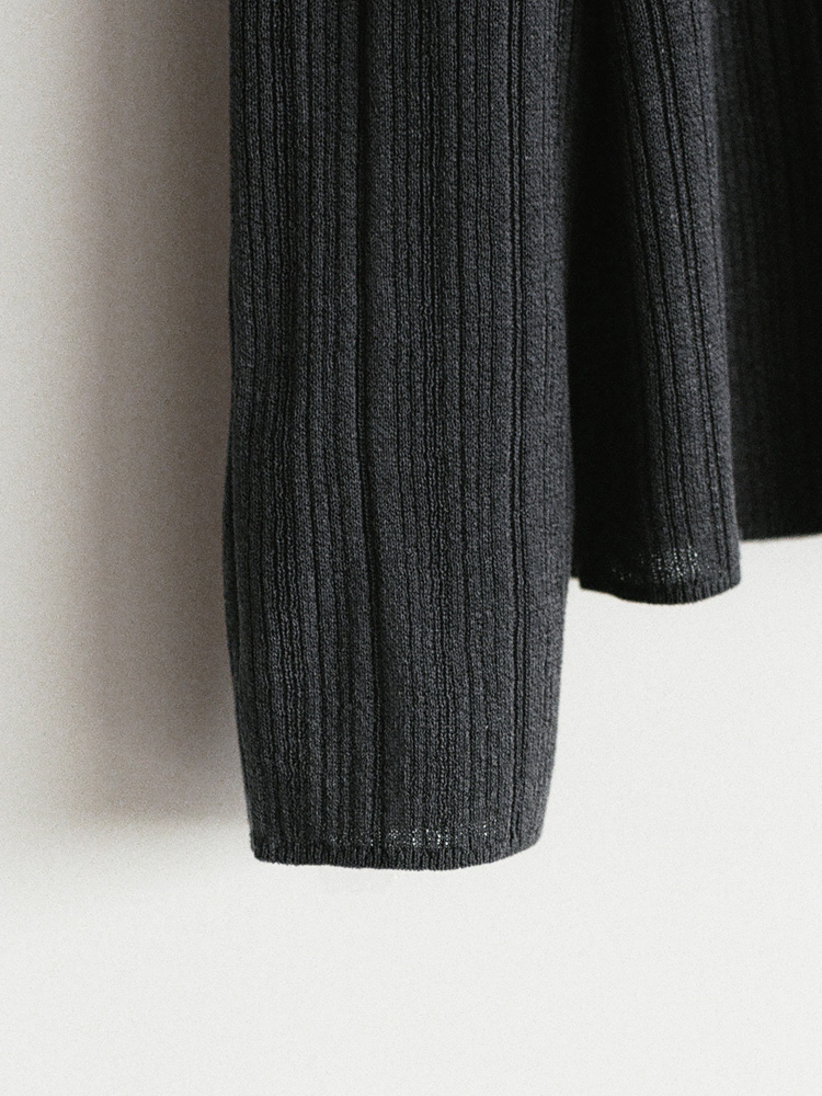 Vis/Li Random Rib Henry Knit