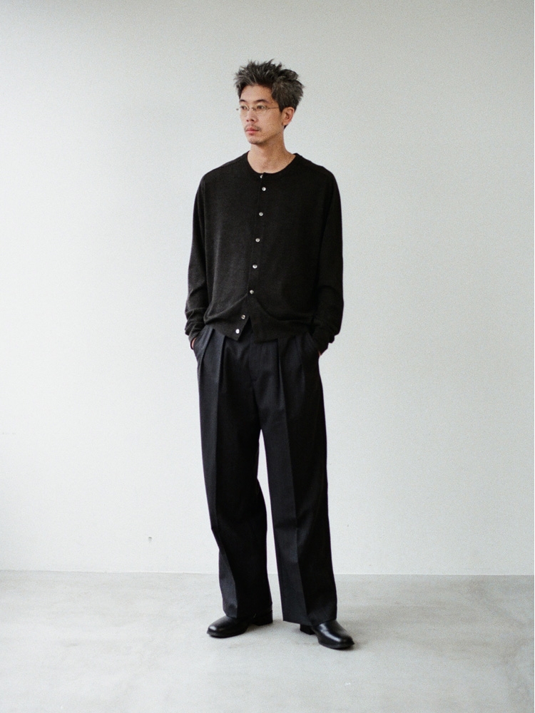 W/Si/Ca 18G Crew Cardigan