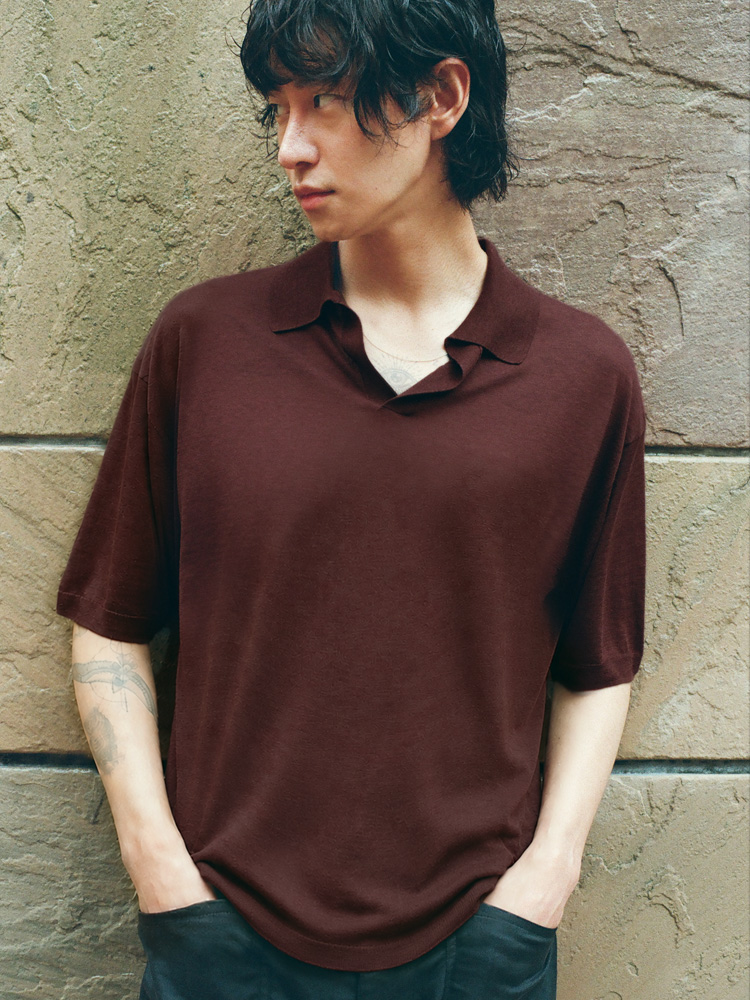 Ly/Co/Si Skipper Knit Polo