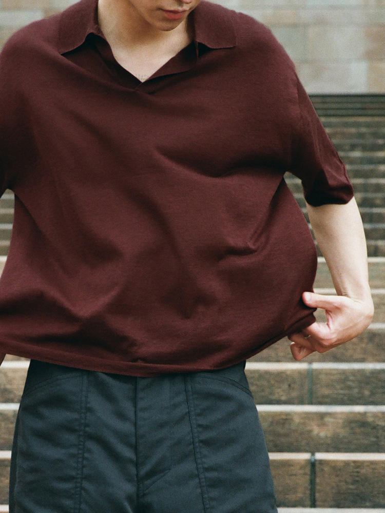 Ly/Co/Si Skipper Knit Polo