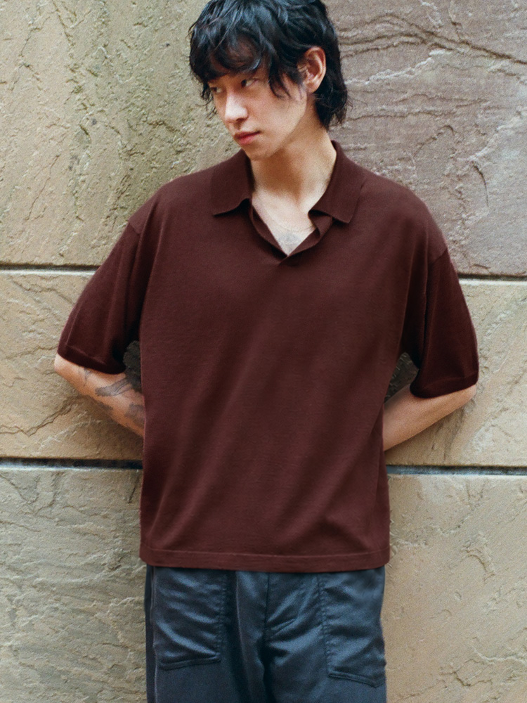 Ly/Co/Si Skipper Knit Polo