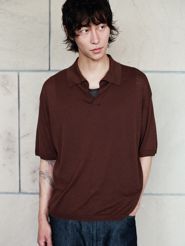 Ly/Co/Si Skipper Knit Polo