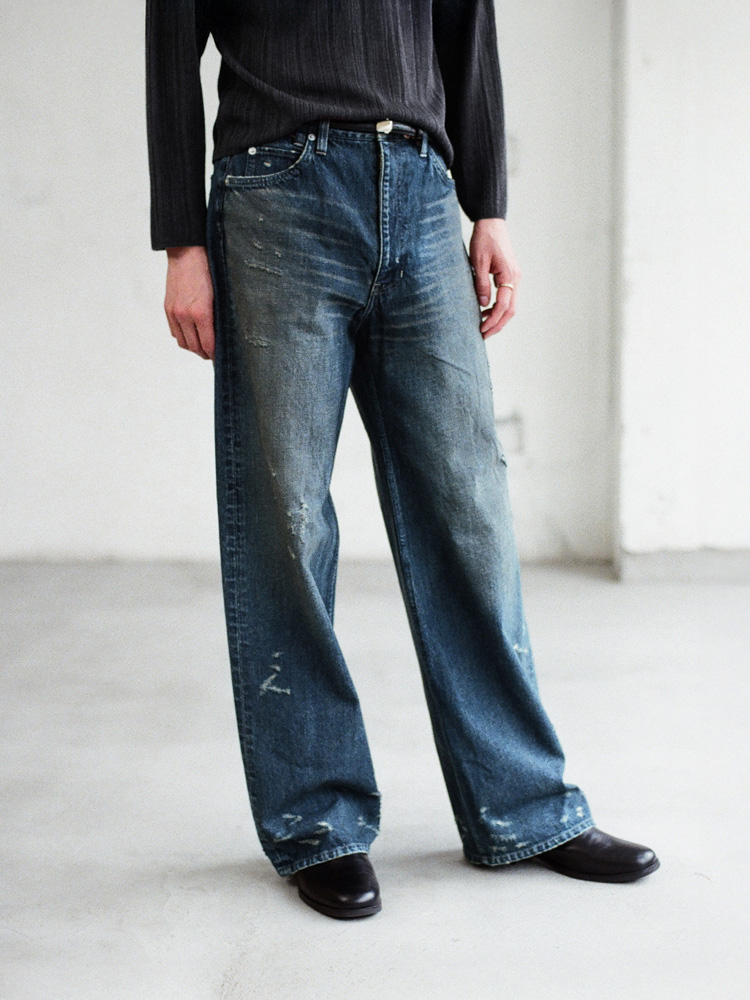 Damaged Heritage Denim Pants