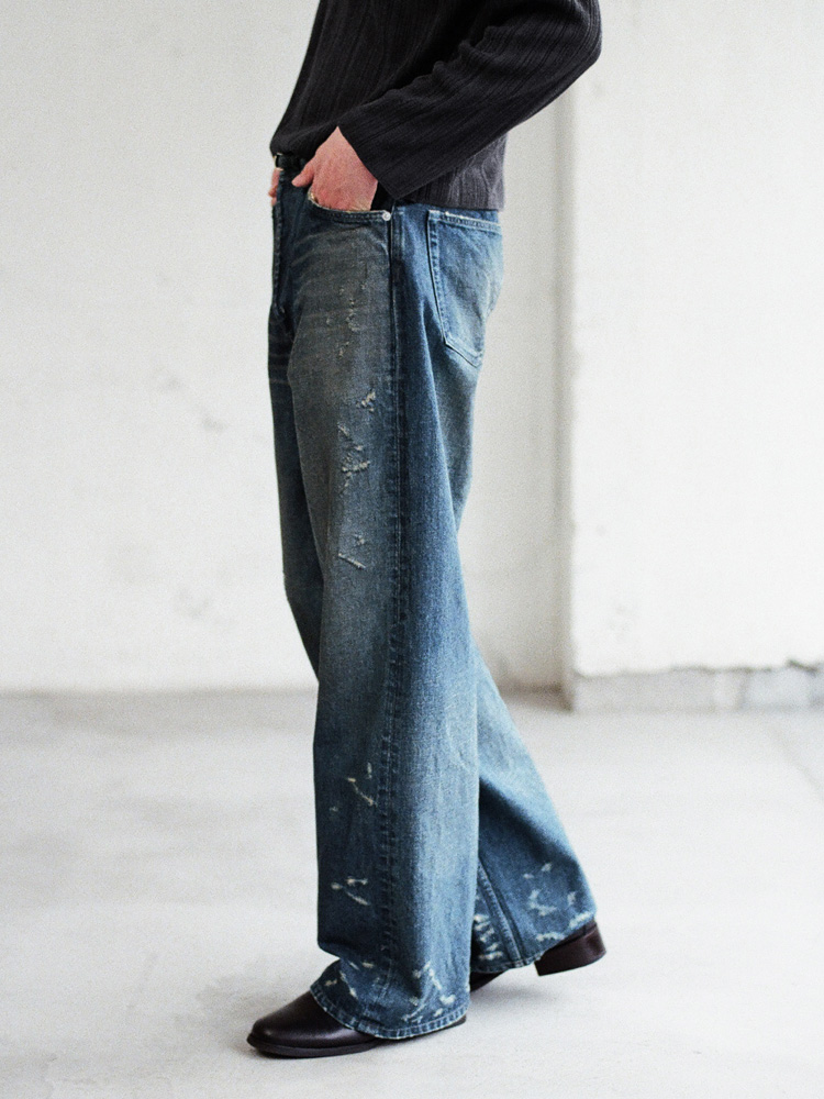 Damaged Heritage Denim Pants