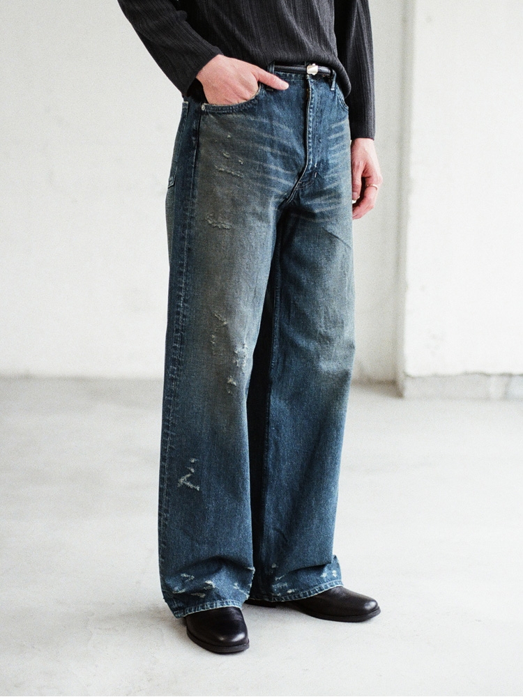 Damaged Heritage Denim Pants