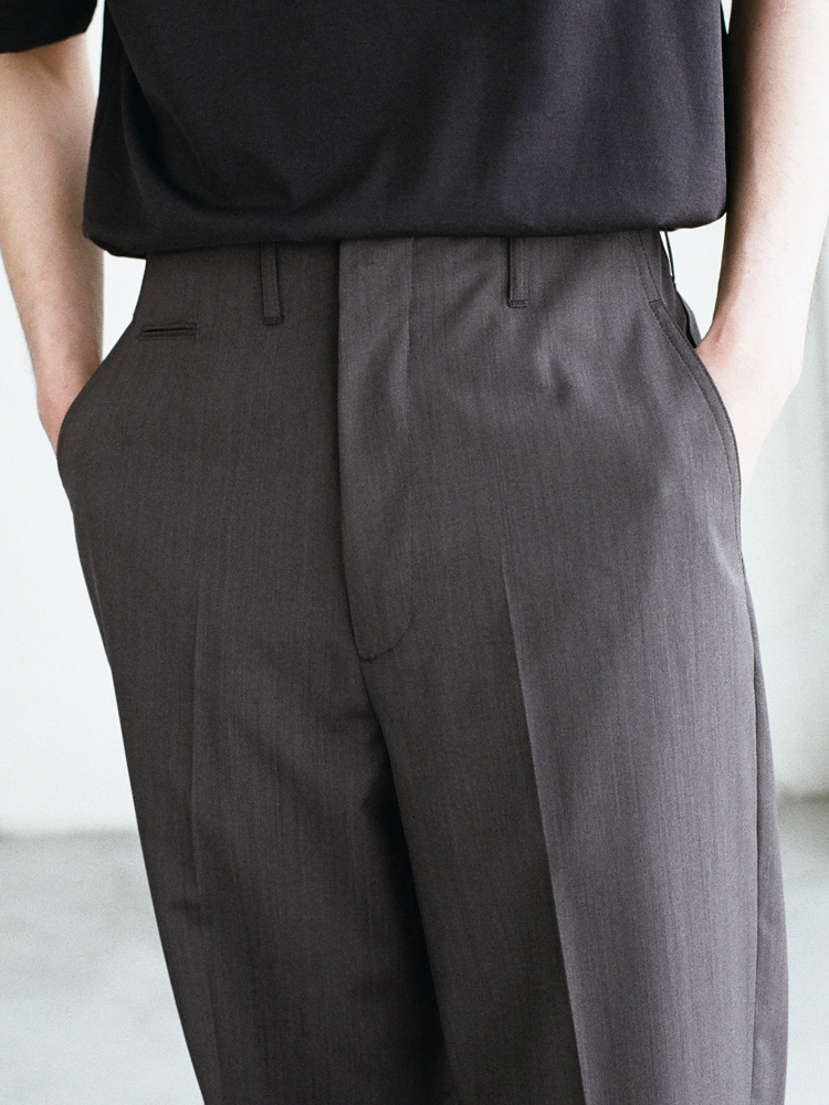 Wool Chambray Army Slacks