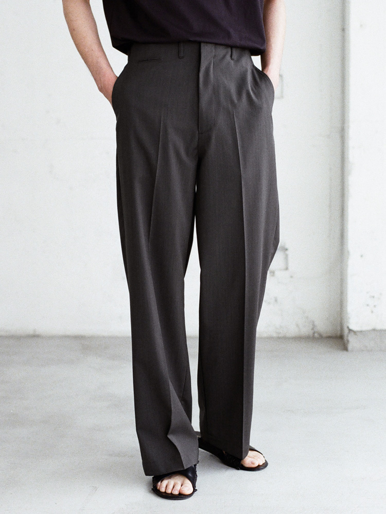 Wool Chambray Army Slacks