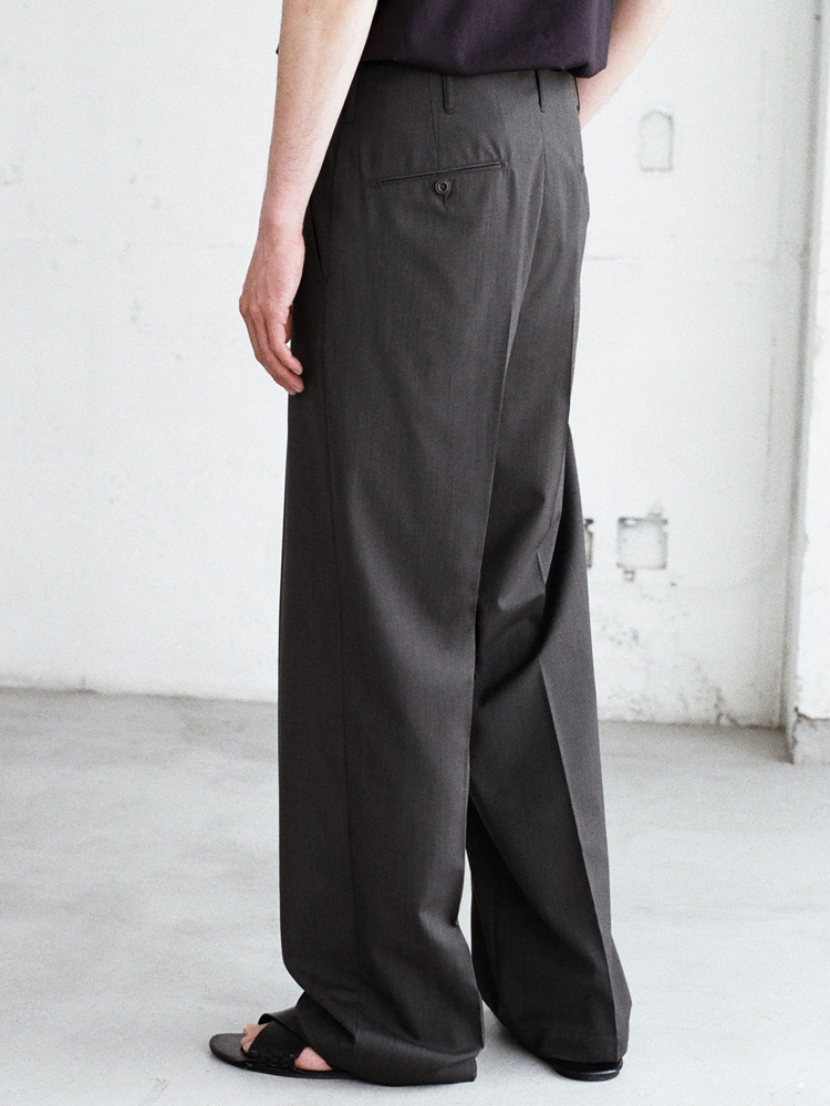 Wool Chambray Army Slacks
