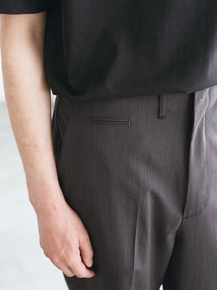 Wool Chambray Army Slacks