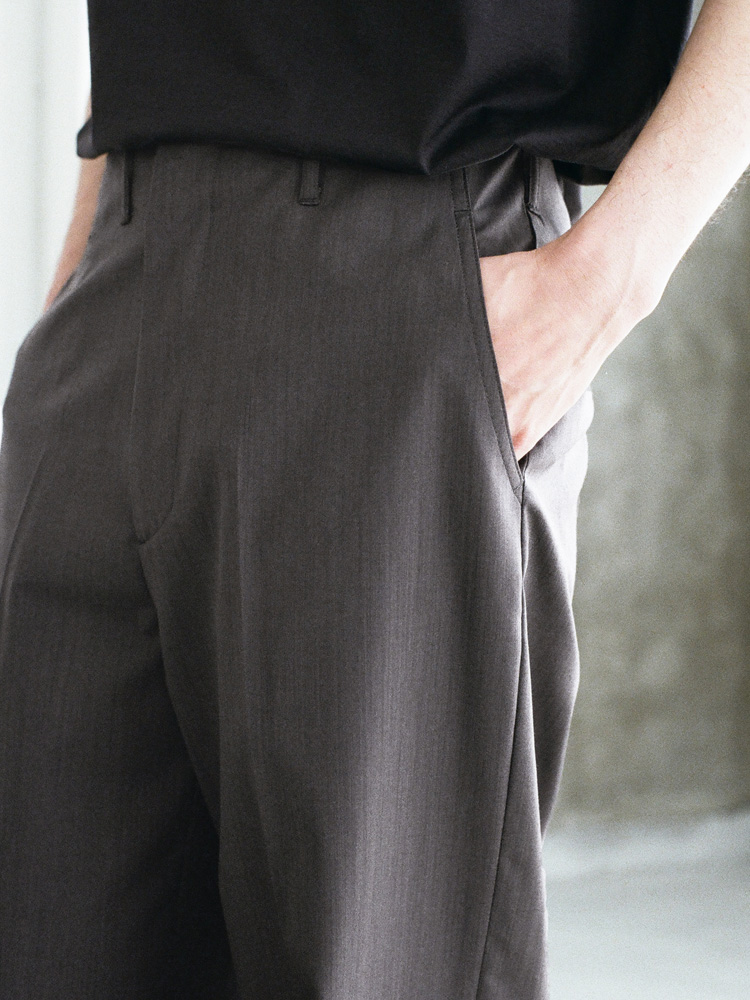 Wool Chambray Army Slacks