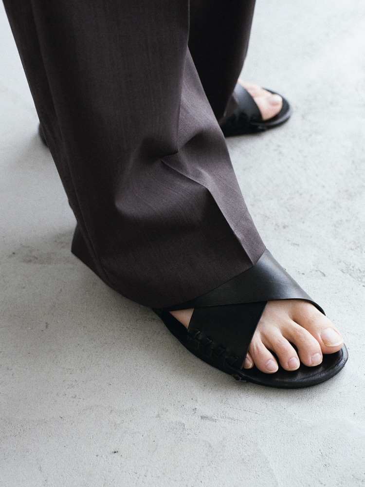 Wool Chambray Army Slacks