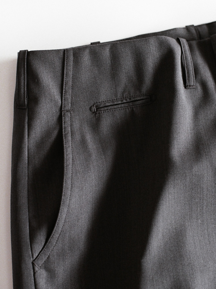 Wool Chambray Army Slacks