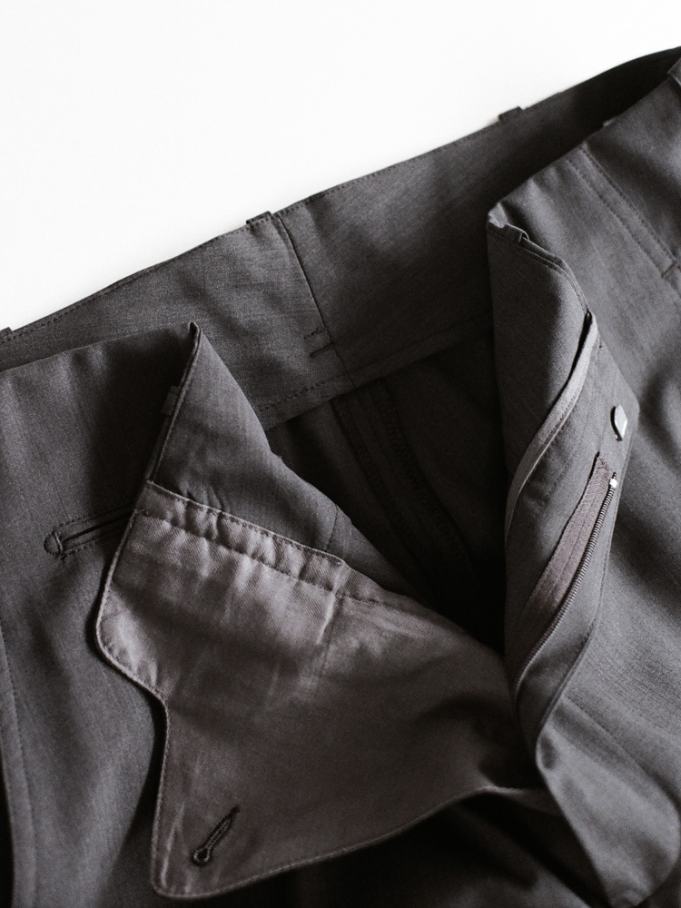 Wool Chambray Army Slacks